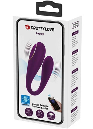PRETTY LOVE - AUGUST REMOTE GLOBAL DOPPELT VERGNÜGEN VIBRATOR - Paar-Vibrator