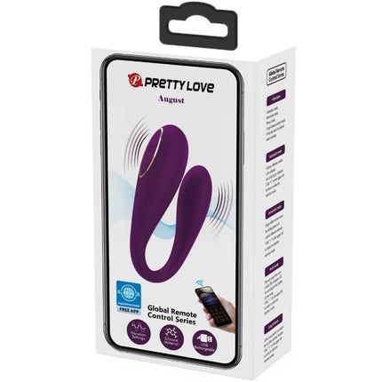 PRETTY LOVE - AUGUST REMOTE GLOBAL DOPPELT VERGNÜGEN VIBRATOR - Paar-Vibrator