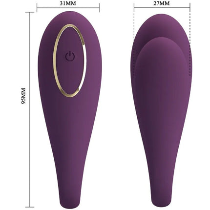 PRETTY LOVE - AUGUST REMOTE GLOBAL DOPPELT VERGNÜGEN VIBRATOR - Paar-Vibrator