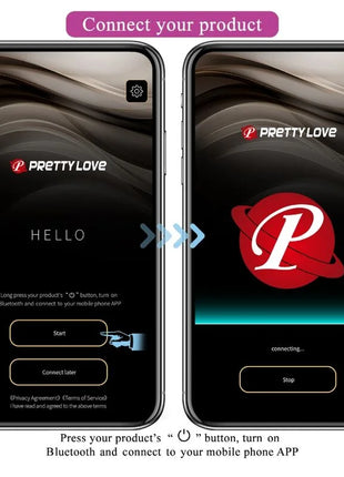 PRETTY LOVE - BAIRD G-SPOT 12 VIBRATIONEN LILA APP - G-Punkt-Vibrator