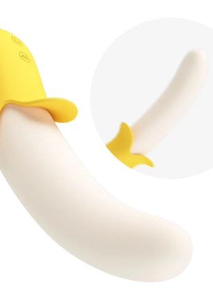 PRETTY LOVE - BANANA GEEK SUPER POWER 7 VIBRATIONEN UP&DOWN SILIKON SCHWARZ