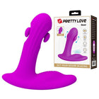Purple pretty love bauer wiederaufladbarer prostata-massagegerät mit 12 modi lila aus glattem silikon