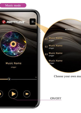 PRETTY LOVE - BILLY VIBRATIONSFERNBEDIENUNG LILA KOSTENLOSE APP - G-Punkt-Vibrator