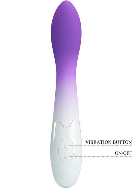 Pretty love bishop g-spot vibrator lila silikon spiralförmiger wand mit zwei steuerungstasten