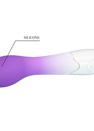 Pretty love bishop g-spot vibrator lila mit glattem silikon und 30 vibrationsmodi in lila weißem verlauf