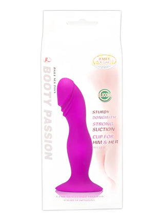 Vibranter magentafarbener silikon realistischer stecker mit ergonomischem design und breiter saugnapfbasis von pretty love