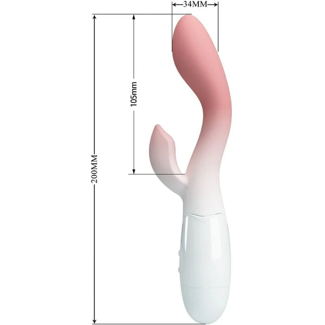 Pretty love brighty g-spot vibrator rosa aus silikon mit 200 mm länge und gebogenem design für klitorisstimulator