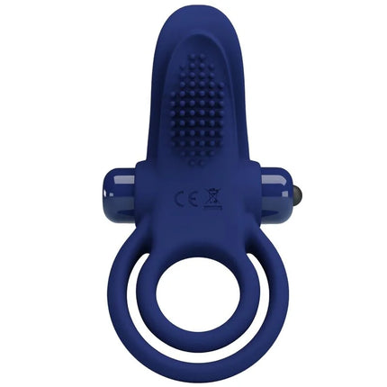 PRETTY LOVE - BRONSON DOPPELRING MIT VIBRATION BLAU - Penisring mit Vibration