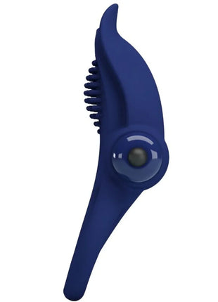 PRETTY LOVE - BRONSON DOPPELRING MIT VIBRATION BLAU - Penisring mit Vibration