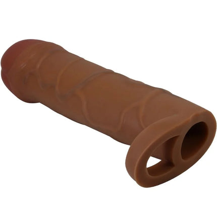 PRETTY LOVE - BUNION PENIS SLEEVE MIT 2,5 CM VERLÄNGERUNG MULATTE - Penishülle mit Verlängerung