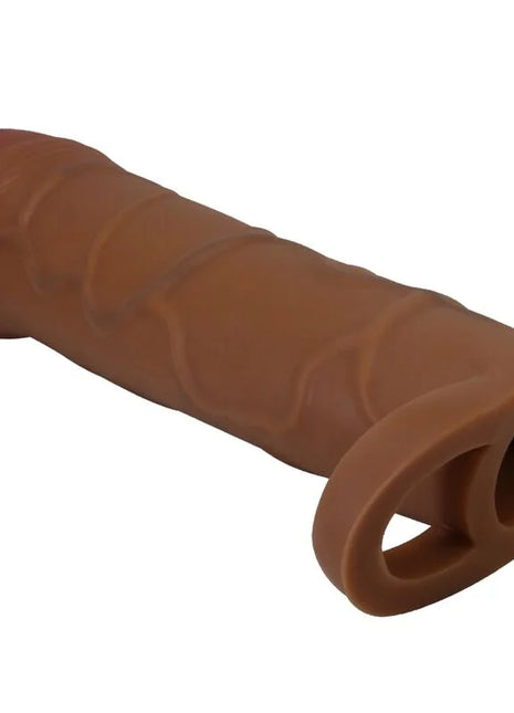 PRETTY LOVE - BUNION PENIS SLEEVE MIT 2,5 CM VERLÄNGERUNG MULATTE - Penishülle mit Verlängerung