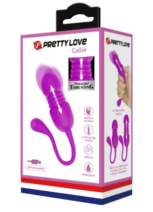 PRETTY LOVE - CALLIE PURPLE WIEDERAUFLADBARES VIBRATIONS-EI - Vibrierendes Ei