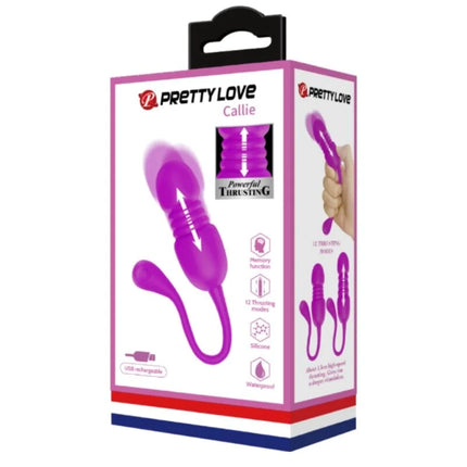 PRETTY LOVE - CALLIE PURPLE WIEDERAUFLADBARES VIBRATIONS-EI - Vibrierendes Ei