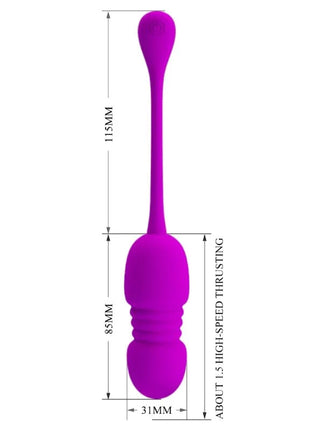 PRETTY LOVE - CALLIE PURPLE WIEDERAUFLADBARES VIBRATIONS-EI - Vibrierendes Ei