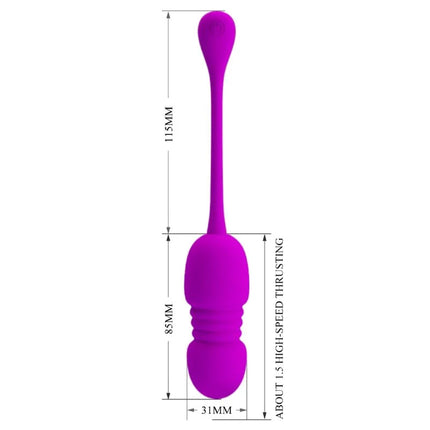 PRETTY LOVE - CALLIE PURPLE WIEDERAUFLADBARES VIBRATIONS-EI - Vibrierendes Ei