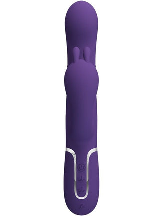 Pretty love cammy triple vibrator multifunction 4 in 1 lila aus silikon in hasenform mit silber akzenten und ergonomischem design