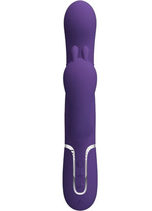 Pretty love cammy triple vibrator multifunction 4 in 1 lila aus silikon in hasenform mit silber akzenten und ergonomischem design