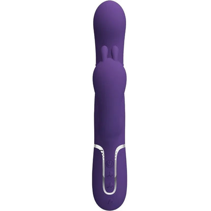Pretty love cammy triple vibrator multifunction 4 in 1 lila aus silikon in hasenform mit silber akzenten und ergonomischem design