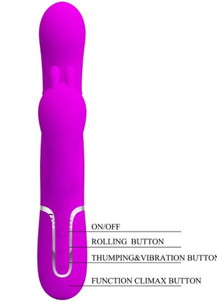 PRETTY LOVE - CAMMY TRIPLE VIBRATOR MULTIFUNKTION 4 IN 1 ROSA - Vibrierende Rotatoren