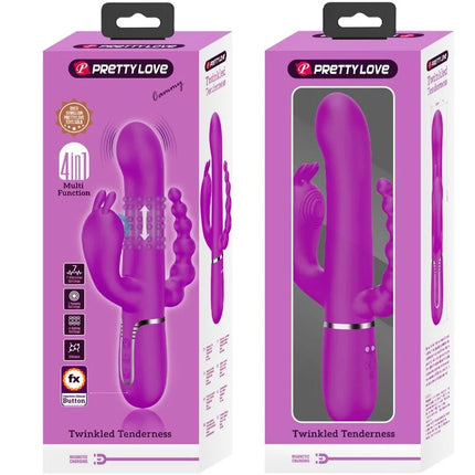 PRETTY LOVE - CAMMY TRIPLE VIBRATOR MULTIFUNKTION 4 IN 1 ROSA - Vibrierende Rotatoren