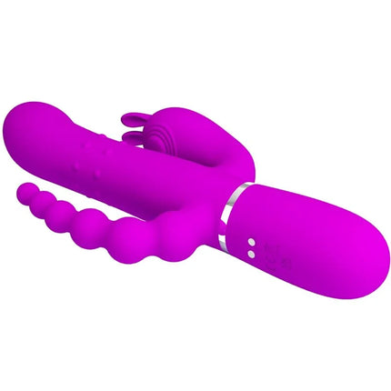 PRETTY LOVE - CAMMY TRIPLE VIBRATOR MULTIFUNKTION 4 IN 1 ROSA - Vibrierende Rotatoren