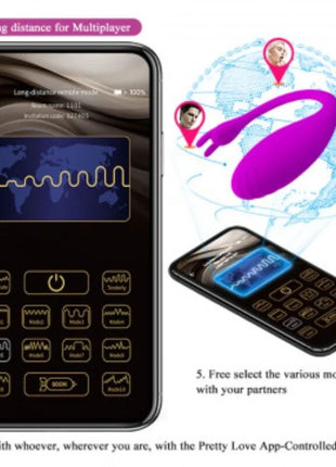 PRETTY LOVE - CATALINA MASSAGER KOSTENLOSE APP FLIEDER - Vibrierendes Ei