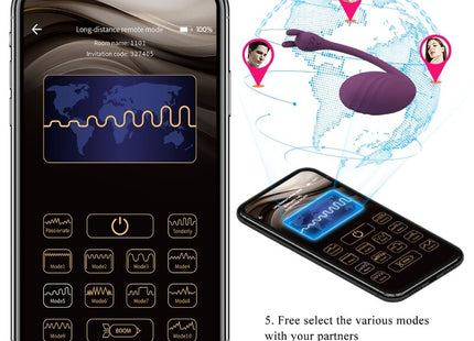 PRETTY LOVE - CATALINA VIBRATOR APP FERNBEDIENUNG LILA - Vibrierendes Ei