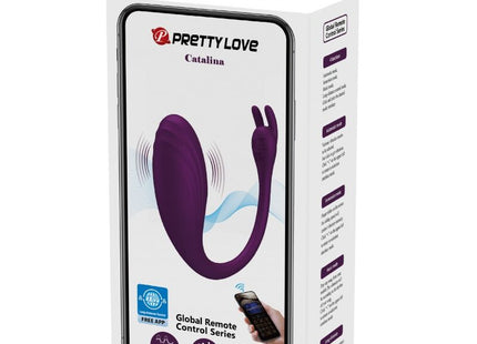PRETTY LOVE - CATALINA VIBRATOR APP FERNBEDIENUNG LILA - Vibrierendes Ei