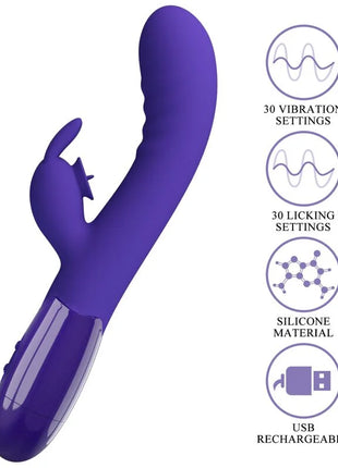 PRETTY LOVE - CERBERUS YOUTH VIOLET RABBIT VIBRATOR - Rabbit-Vibratoren