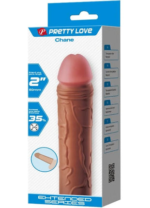 PRETTY LOVE - CHANE PENISHÜLLE MIT 5 CM VERLÄNGERUNG MULATTE - Penishülle mit Verlängerung