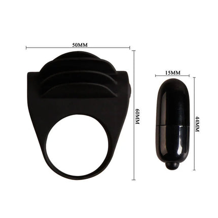 PRETTY LOVE - CHESTER SCHWARZER VIBRATORRING - Penisring mit Vibration
