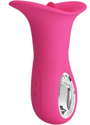 PRETTY LOVE - CLYDE ORALVIBRATOR VIBRIERENDE ZUNGE 12 VIBRATIONEN ROSA