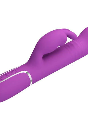 Pretty Love Coale 4 in 1 multifunktions-rabbit-vibrator lila aus silikon mit silbernem akzent und bedientasten