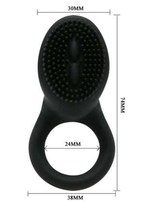 PRETTY LOVE - COBRA VIBRATORRING SCHWARZ - Penisring mit Vibration