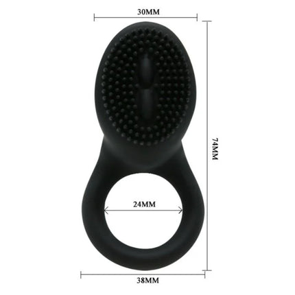 PRETTY LOVE - COBRA VIBRATORRING SCHWARZ - Penisring mit Vibration