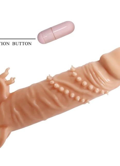 PRETTY LOVE - CONNOR PENISHÜLLE + KLITORISSTIMULATOR FLEISCH - Penishülle mit Verlängerung