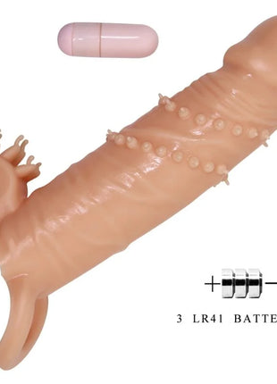 PRETTY LOVE - CONNOR PENISHÜLLE + KLITORISSTIMULATOR FLEISCH - Penishülle mit Verlängerung