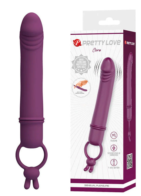 PRETTY LOVE - CORA VIBRATOR PENISFORM MIT WIDERSTANDSRING