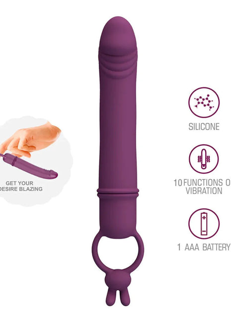 PRETTY LOVE - CORA VIBRATOR PENISFORM MIT WIDERSTANDSRING