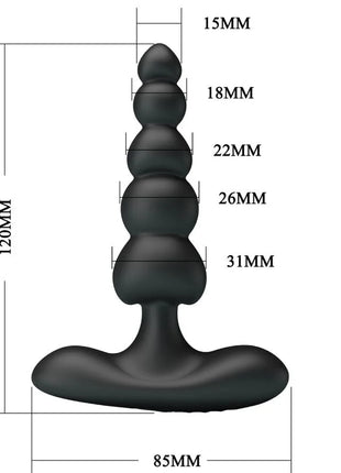 PRETTY LOVE - CORBAN ANALVIBRATOR 10 VIBRATIONEN - SCHWARZ - Anal-Vibratoren