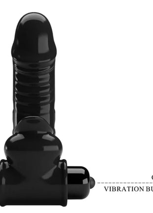 PRETTY LOVE - CORBIN SCHWARZE VIBRATOR-FINGERABDECKUNG - Penishülle