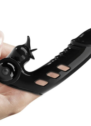 PRETTY LOVE - CORBIN SCHWARZE VIBRATOR-FINGERABDECKUNG - Penishülle