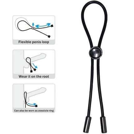 PRETTY LOVE - CORD-PENISRING UND HODEN - Penisring ohne Vibration