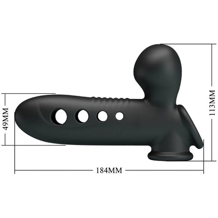 PRETTY LOVE - CRANE PENISHÜLLE MIT AIRBAG - SCHWARZ - Penishüllen mit Verlängerung