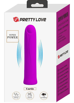 PRETTY LOVE - CURTIS MINI SUPER POWER VIBRATOR 12 LILA SILIKONVIBRATIONEN - Minivibrator