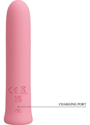 Pretty love curtis mini super power vibrator 12 rosa silikonschwingungen mit glattem rundem design und ladekabelanschluss