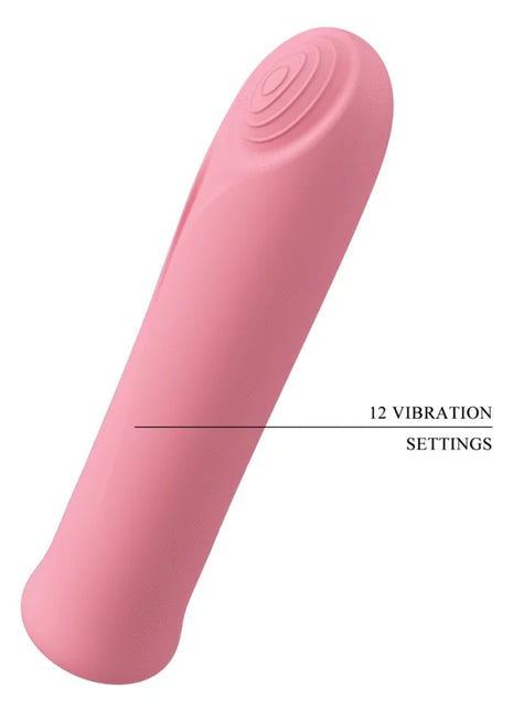 Pretty love curtis mini super power vibrator in rosa silikon mit 12 vibrationsstufen für intensive anwendung