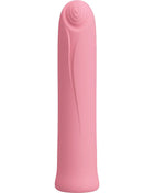 Pretty love curtis mini super power vibrator 12 rosa silikonvibrationen mit glattem, geschwungenem design und dezent welliger struktur