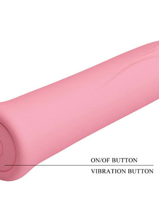 Pink silikonvibrator pretty love curtis mini super power mit abgerundeten enden und zwei steuerungstasten