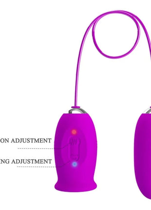 PRETTY LOVE - DAISY DUAL EGG WIEDERAUFLADBARER VIBRATOR LILA - Vibrierendes Ei